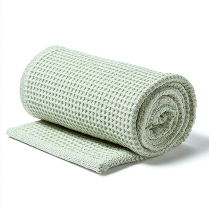 Quick-Dry Waffle Weave Bath Towel - Lightweight & Breathable
